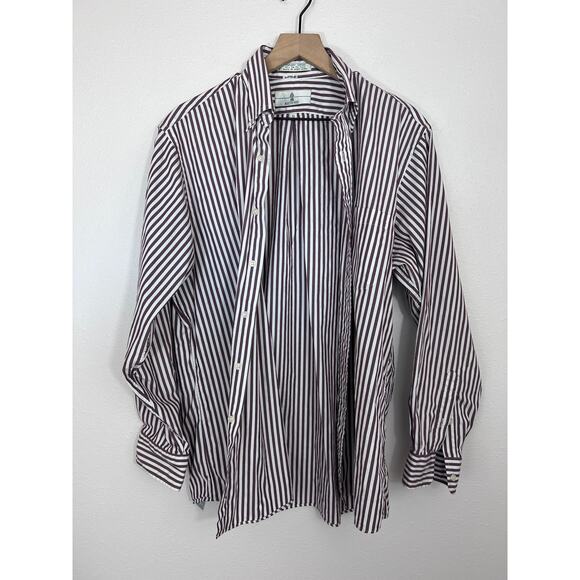 Austin Reed Vintage Stripe Pinpoint Oxford Shirt Men’s 16.5 35 - Picture 1 of 4